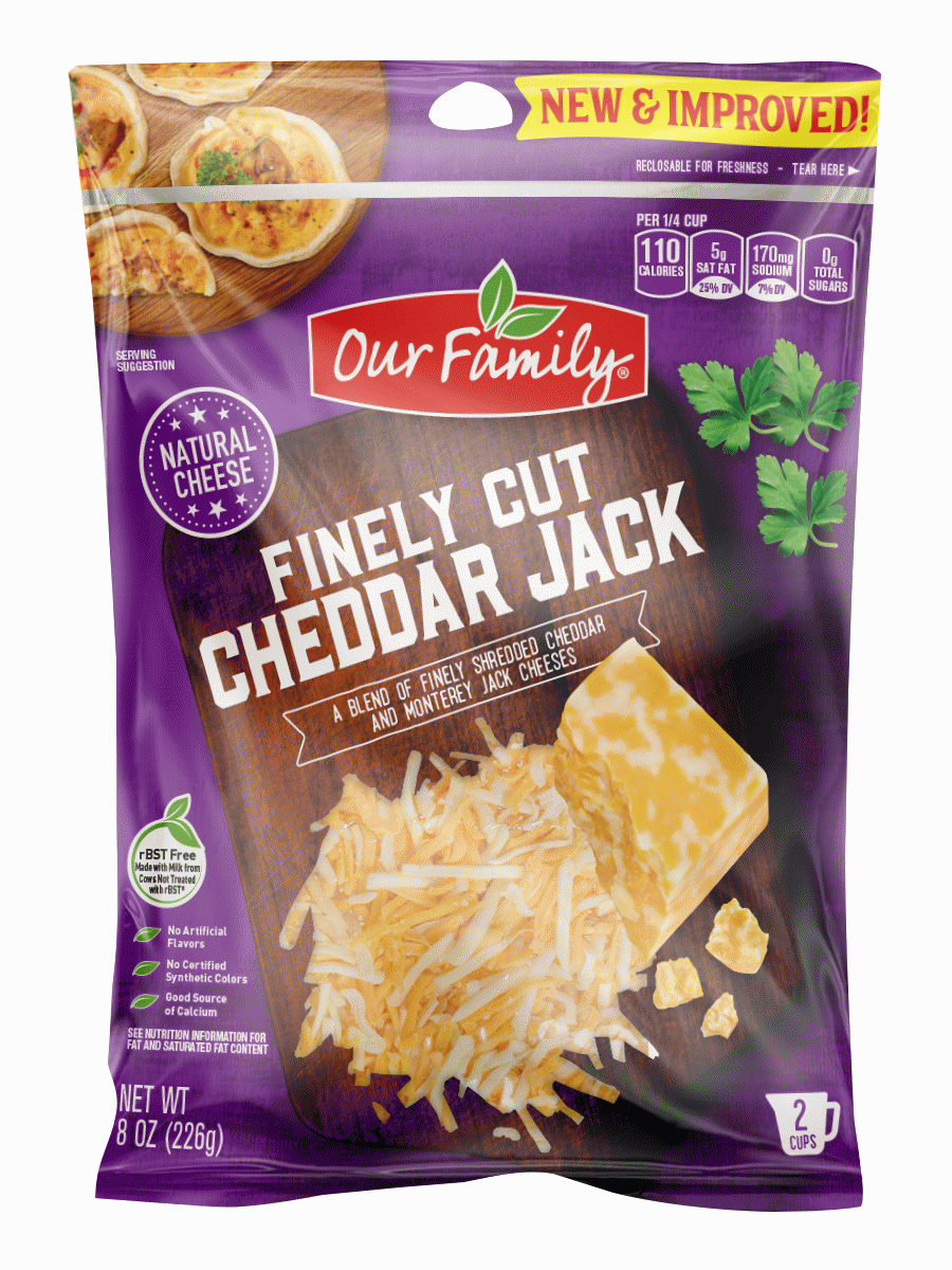 Our Family Fancy Shreds cheddar jack shredded cheese Full-Size Picture